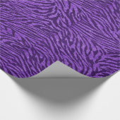 Paars Zebra verlooppapier Cadeaupapier (Hoek)