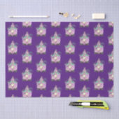  Paars Zee heks Patroon Tissuepapier (Craft)