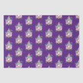  Paars Zee heks Patroon Tissuepapier (Voorkant)