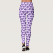 Paars Zee Shell Seashell Conch Ocean Beach Leggings (Achterkant)