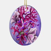 Paars zeemeerminnend keramisch ornament (Rechts)