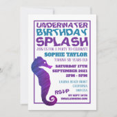 Paars zeepaardje, waterpartij kaart (Voorkant)