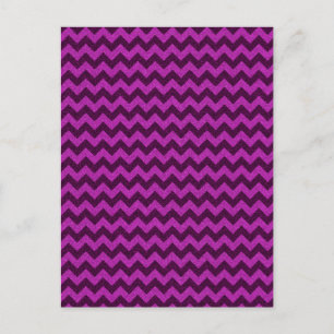 Paars Zig Zag Glitter Briefkaart