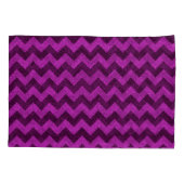 Paars Zig Zag Glitter Kussensloop (Achterkant-Links)