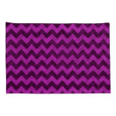 Paars Zig Zag Glitter Kussensloop (Achterkant-Rechts)