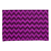 Paars Zig Zag Glitter Kussensloop (Voorkant-Rechts)