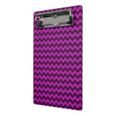 Paars Zig Zag Glitter Mini Klembord (Angled2)