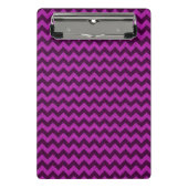 Paars Zig Zag Glitter Mini Klembord (Voorkant)