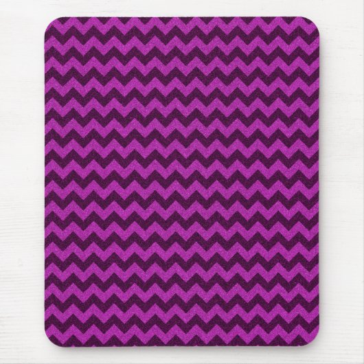 Paars Zig Zag Glitter Muismat (Voorkant)