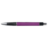 Paars Zig Zag Glitter Pen (Voorkant)