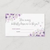 Paars zilver raden hoeveel vlinderkussens er zijn informatiekaartje (Voorkant)