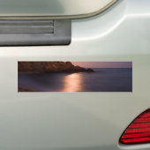 Paars Zonnestrand Catalonië, Spanje Bumpersticker (Op auto)