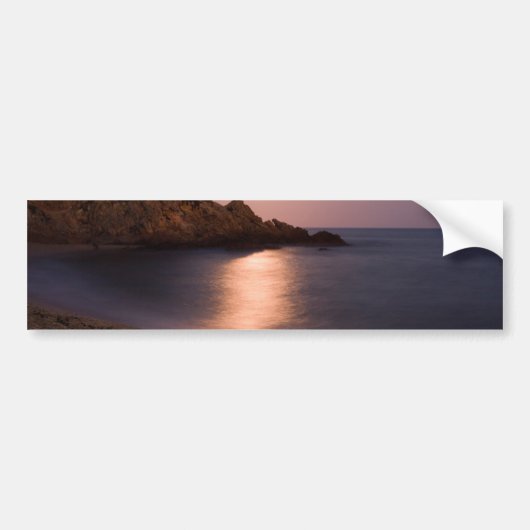 Paars Zonnestrand Catalonië, Spanje Bumpersticker (Voorkant)