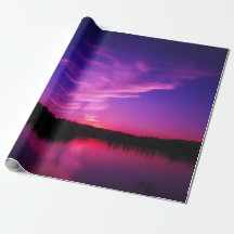 Paars Zonsondergang Inpakpapier Rol