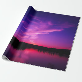 Paars Zonsondergang Inpakpapier Rol