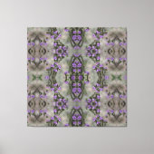 Paars Zout Heliotrope Wildflower Patroon Canvas Afdruk (Voorkant)