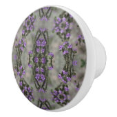 Paars Zout Heliotrope Wildflower Patroon Keramische Knop (Rechts)