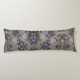 Paars Zout Heliotrope Wildflower Patroon Lichaamskussen