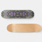 Paars Zout Heliotrope Wildflower Patroon Persoonlijk Skateboard (Horizontaal)