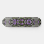 Paars Zout Heliotrope Wildflower Patroon Persoonlijk Skateboard (Horizontaal)