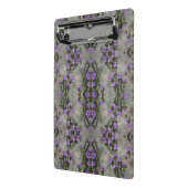 Paars zout Heliotrope Wildflower Pattern Mini Cli Klembord (Angled2)