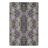 Paars zout Heliotrope Wildflower Pattern Mini Cli Klembord (Achterkant)