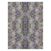 Paars zout Heliotrope Wildflower Pattern Tableclo Tafelkleed (Voorkant)