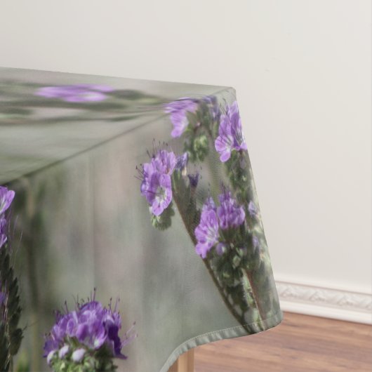 Paars zout Heliotrope Wildflower Pattern Tableclo Tafelkleed (Voorbeeld)
