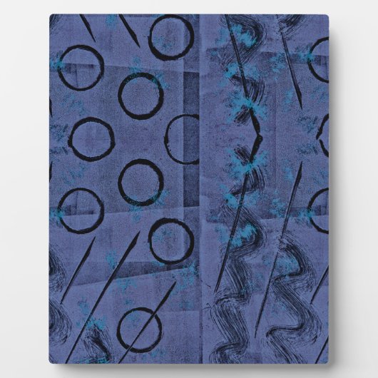Paars zwart Abstract Fotoplaat (Voorkant)