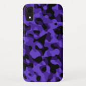 Paars zwart Camouflage-patroon afdrukken Case-Mate iPhone Case (Achterkant)