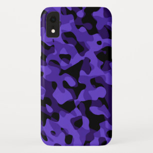 Paars zwart Camouflage-patroon afdrukken Case-Mate iPhone Case