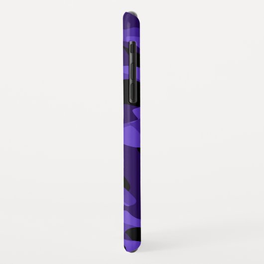 Paars zwart Camouflage-patroon afdrukken Case-Mate iPhone Case (Achterkant/links)