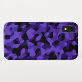 Paars zwart Camouflage-patroon afdrukken Case-Mate iPhone Case (Achterkant (horizontaal))