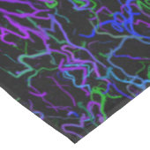 Paars, zwart en blauw Abstract Tafelkleed (Gekanteld)