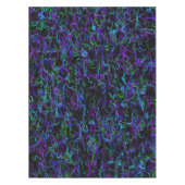 Paars, zwart en blauw Abstract Tafelkleed (Voorkant)