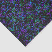 Paars, zwart en blauw Abstract Tissuepapier (Detail)