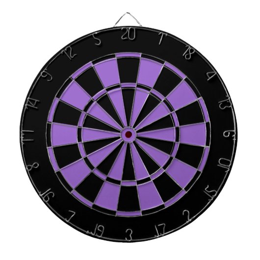 paars zwart en violet dartbord (Voorkant)