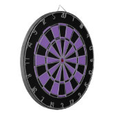 paars zwart en violet dartbord (Voorkant Links)