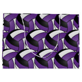 Paars, zwart en wit Volleybal 2 Groot Cadeauzakje (Achterkant)