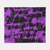 Paars Zwart Fleece Deken (Voorkant (Horizontaal))