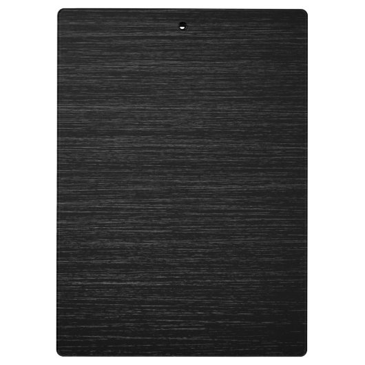 Paars zwart geborsteld metaal glitter monogram klembord (Achterkant)