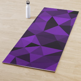 Paars zwart geometrisch gaas patroon yogamat