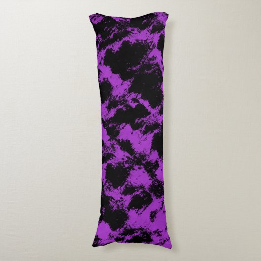 Paars zwart lichaamskussen (Voorkant Verticaal)