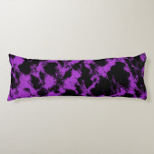 Paars zwart lichaamskussen (Voorkant)