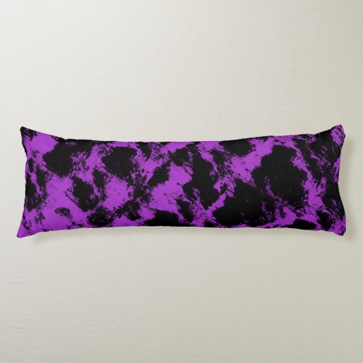 Paars zwart lichaamskussen (Voorkant)