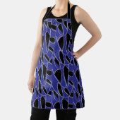 Paars Zwart Modern Abstract Schort (Insitu)