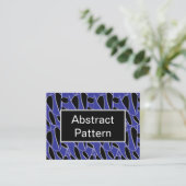 Paars Zwart Modern Abstract Visitekaartje (Staand voorkant)