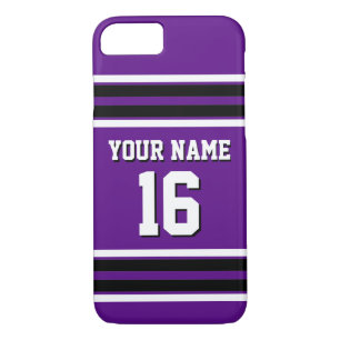 Paars Zwart Team Jersey iPhone 8/7 Hoesje