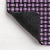 Paars Zwart Weefpatroon Muismat (Hoek)