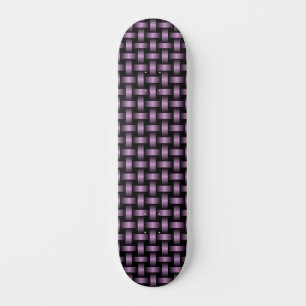 Paars Zwart Weefpatroon Persoonlijk Skateboard